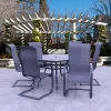 Dublin Gray Sling Spring Patio Dining Sets