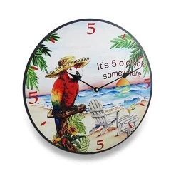 'It's 5 O'Clock Somewhere!' 15" Wall Clock
