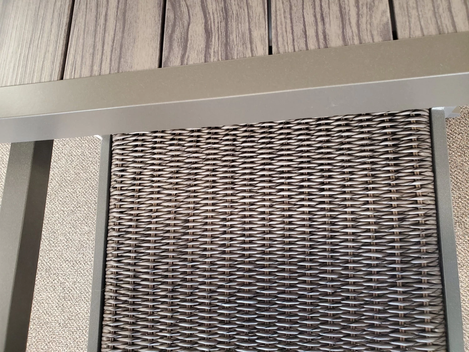 Hyacinth Weave Patio Dining Set 6 Hyacinth Weave Patio Dining Set - Image 4