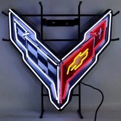 Neonetics Corvette C8 Neon Sign With Backing