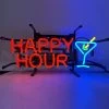 Happy Hour Premium Junior Neon Sign -Outdoor Garden Living 5SMLHH