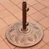 Cast Aluminum Art Deco Umbrella Bases -Outdoor Garden Living 632591 4