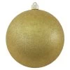 8" Shatterproof Gold Glitter Ball Ornament 1 8" Shatterproof Gold Glitter Ball Ornament -Outdoor Garden Living 769747