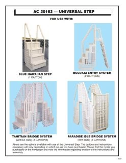 Antiqua In-Pool Universal Step With Dual Handrails 11 Antiqua In-Pool Universal Step With Dual Handrails -Outdoor Garden Living 821865