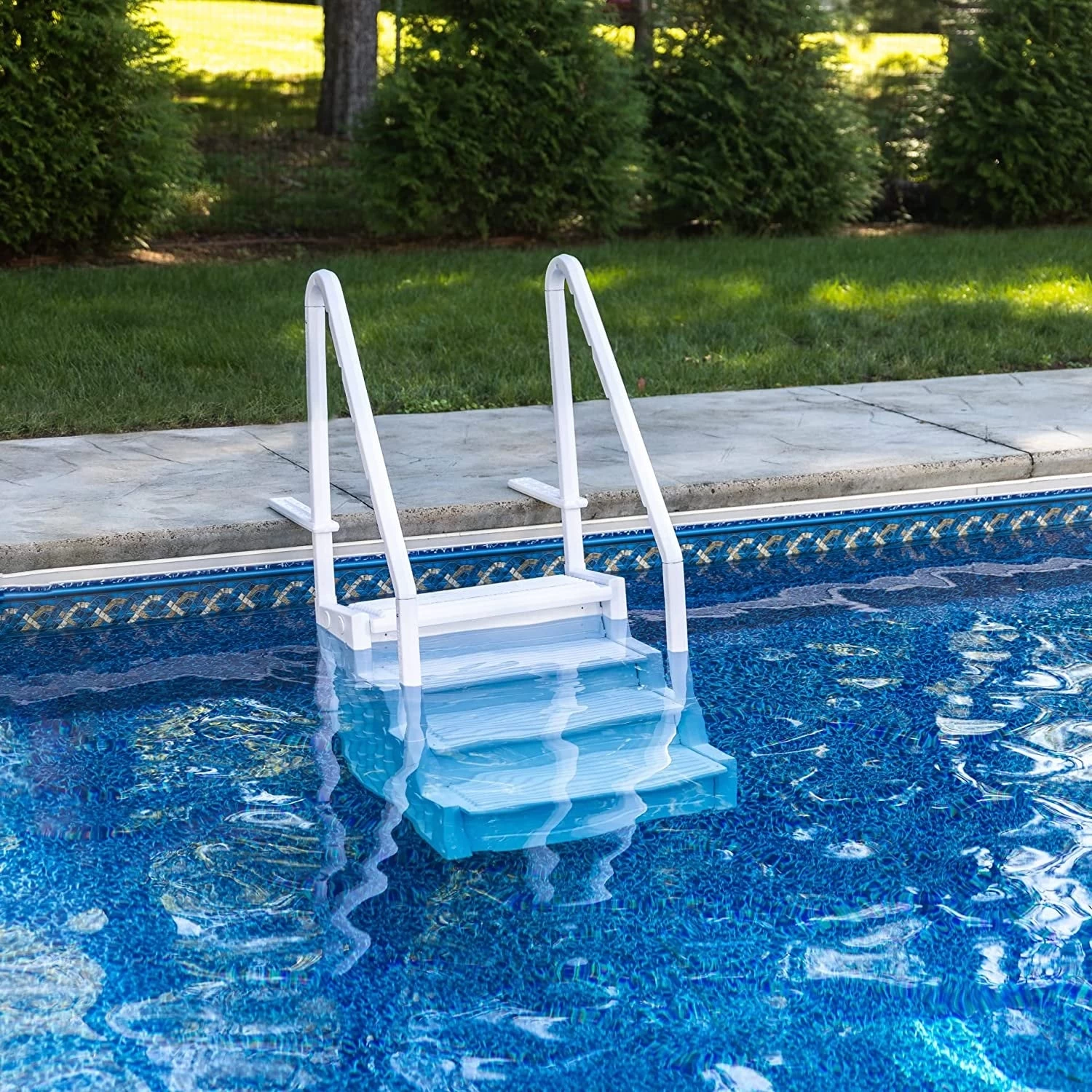 Antiqua In-Pool Universal Step With Dual Handrails 7 Antiqua In-Pool Universal Step With Dual Handrails - Image 5