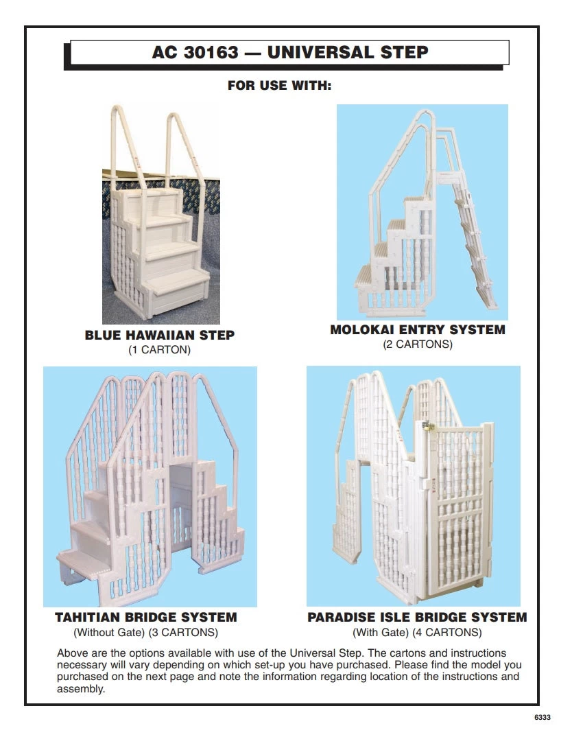 Antiqua In-Pool Universal Step With Dual Handrails 6 Antiqua In-Pool Universal Step With Dual Handrails - Image 4