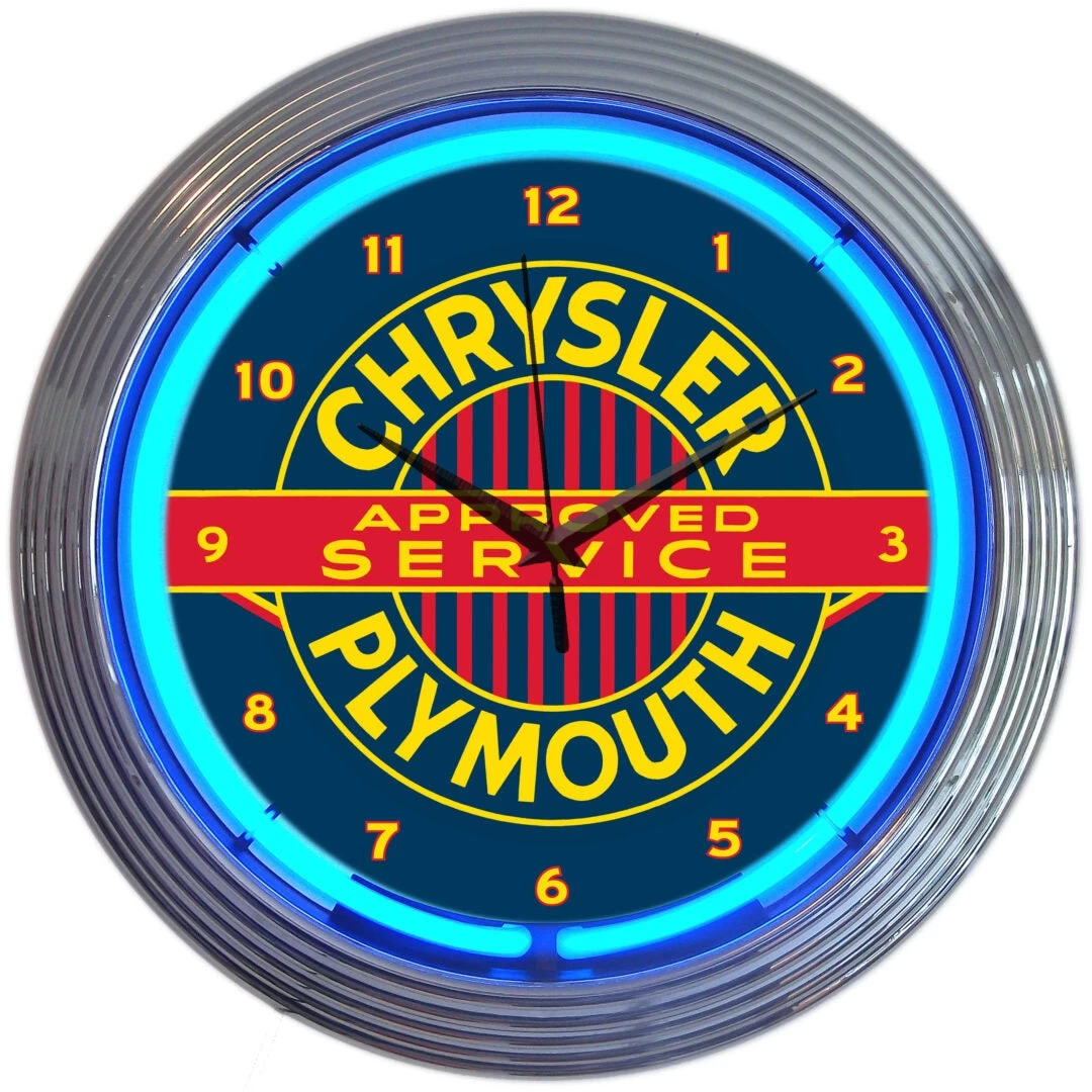 Neonetics Chrysler Plymouth Neon Clock 3 Neonetics Chrysler Plymouth Neon Clock