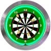 Neonetics Darts Neon Clock -Outdoor Garden Living 8DARTC