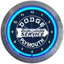 Neonetics Dodge Dependable Service Neon Clock
