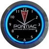 Neonetics Pontiac Driving Excitement Neon Clock -Outdoor Garden Living 8DRIVIN