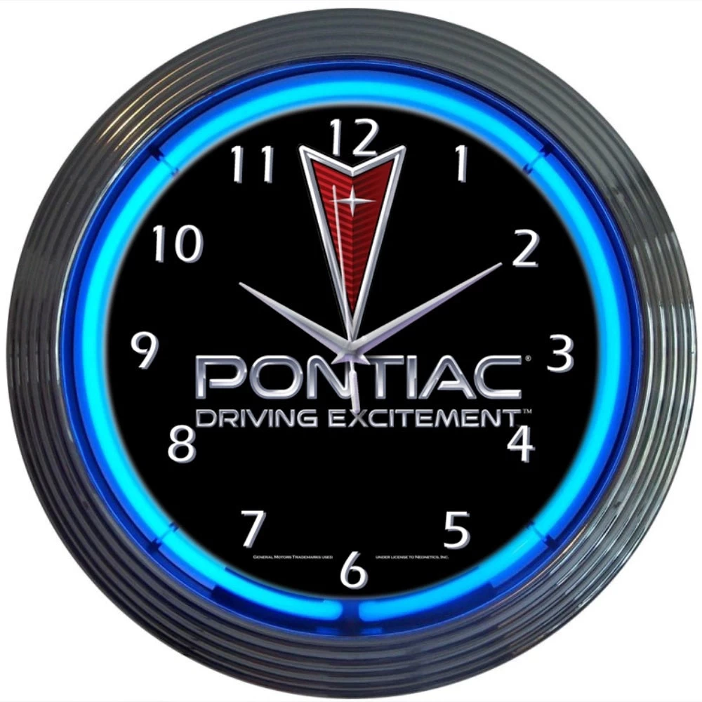 Neonetics Pontiac Driving Excitement Neon Clock 3 Neonetics Pontiac Driving Excitement Neon Clock