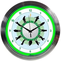 Neonetics Golf Neon Clock