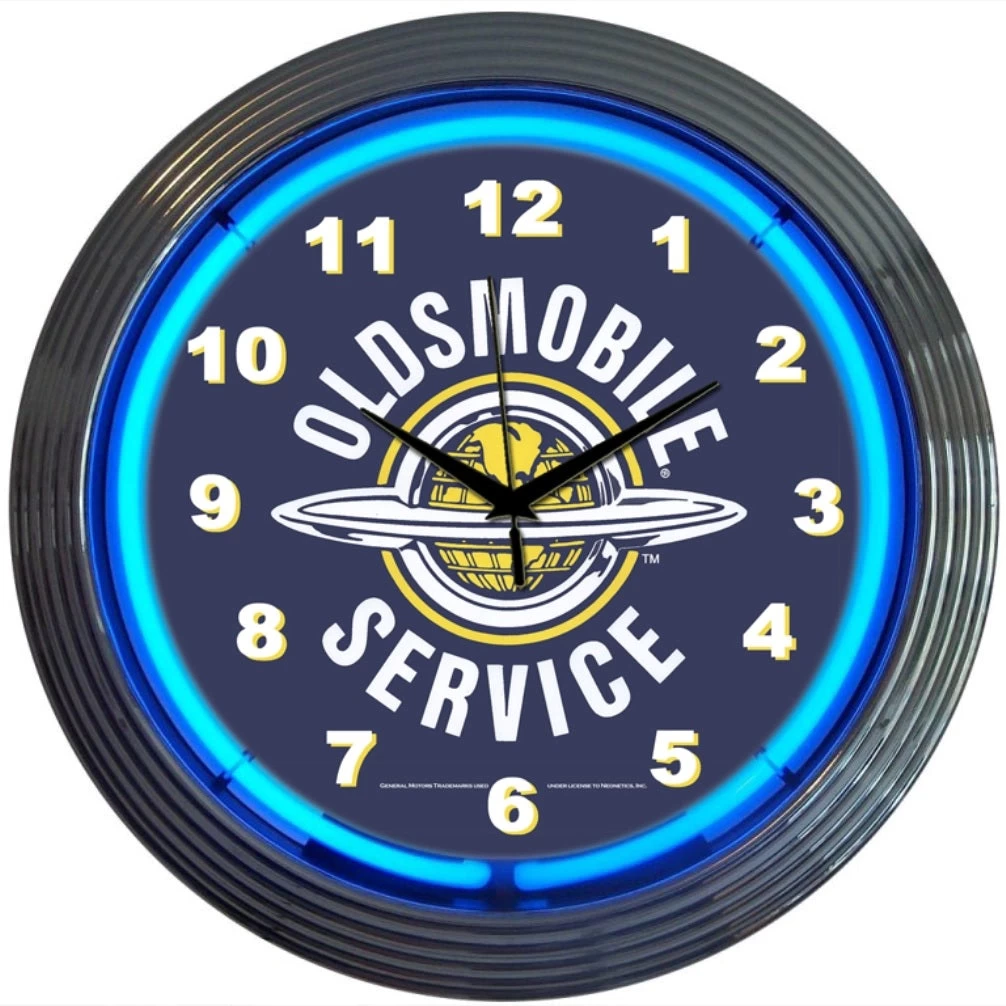 Neonetics GM Oldsmobile Service Neon Clock 3 Neonetics GM Oldsmobile Service Neon Clock