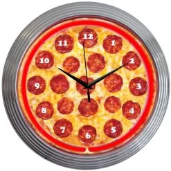 Neonetics Pizza Neon Clock