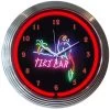 Neonetics Tiki Bar Neon Clock -Outdoor Garden Living 8TIKIX