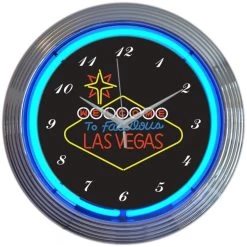 Neonetics Las Vegas Sign Neon Clock