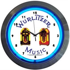 Neonetics Wurlitzer Jukebox Neon Clock