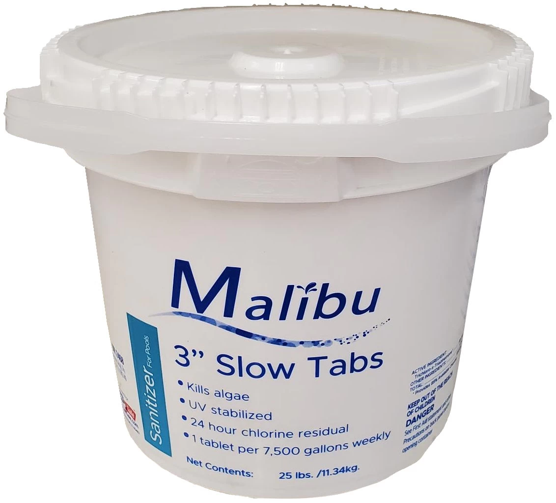 Malibu 3" Slow Tabs Sanitizer For Pools 5 Malibu 3" Slow Tabs Sanitizer For Pools - Image 3