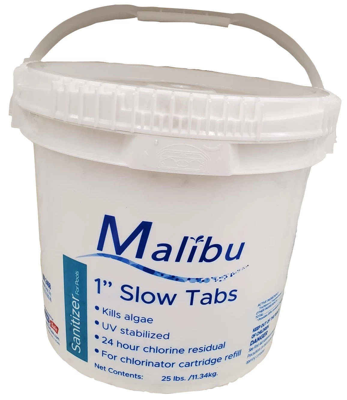 Malibu 1" Slow Tabs Sanitizer For Pools 4 Malibu 1" Slow Tabs Sanitizer For Pools - Image 2