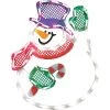 Illuminated Waving Snowman Window Silhouette -Outdoor Garden Living 965071