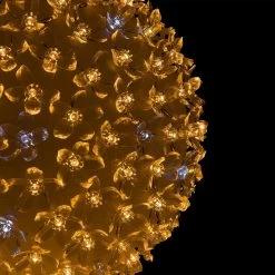 8" Twinkling LED Sphere Christmas Ornament With 9 Light Functions -Outdoor Garden Living 988825 8