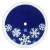 48" Blue Velvet Snowflake Christmas Tree Skirt 2 48" Blue Velvet Snowflake Christmas Tree Skirt -Outdoor Garden Living 989 088 T51808 5855dfe9 5427 42ae b632 2cd5f1dea0c8