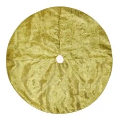 48" Gold Filigree Christmas Tree Skirt 5 48" Gold Filigree Christmas Tree Skirt -Outdoor Garden Living 989 093 T51451M