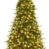 7.5' Franklin Spruce Power Pole Artificial Christmas Tree With Color-Changing LED Lights -Outdoor Garden Living 989065