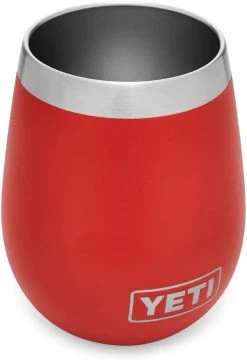 Limited Edition Yeti Rambler® 10 Oz. Rescue Red Wine Tumbler With MagSlider™ Lid -Outdoor Garden Living 989183 2
