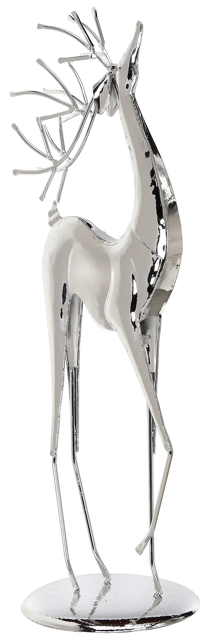 Slim Silver Plated Reindeer Table Piece 5 Slim Silver Plated Reindeer Table Piece - Image 3