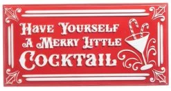 19.5" Merry Little Cocktail Iron Sign