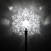 Solar LED Snowflake Garden Stake Decoration -Outdoor Garden Living 989456 2