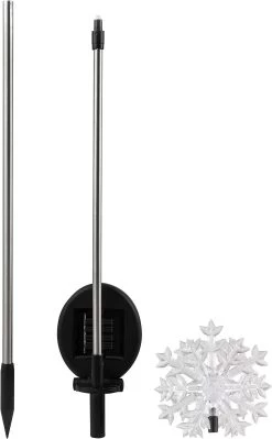 Solar LED Snowflake Garden Stake Decoration -Outdoor Garden Living 989456 3