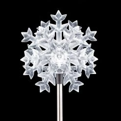 Solar LED Snowflake Garden Stake Decoration -Outdoor Garden Living 989456 5