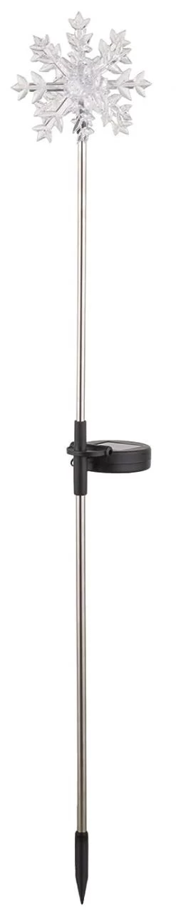 Solar LED Snowflake Garden Stake Decoration -Outdoor Garden Living 989456 6