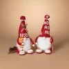15.4" Fabric Holiday Gnome Shelf Sitter -Outdoor Garden Living 989742
