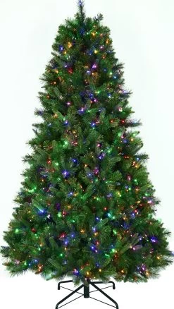 7.5' Bristol Pine Pre-Lit Artificial Christmas Tree -Outdoor Garden Living 990005 4