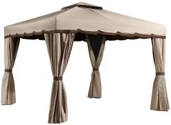 10' X 10' Rivel Soft Top Gazebo With Netting And Curtains By Sojag -Outdoor Garden Living 990235 3