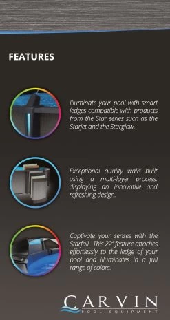 NEW CARVIN® Gold Series Series Mystic Above Ground Swimming Pool -Outdoor Garden Living 990426 2