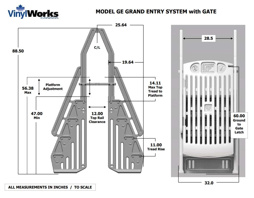 Grand Entry Double Step Pool Entry System With Gate 9 Grand Entry Double Step Pool Entry System With Gate - Image 7