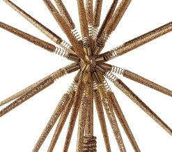 16" Champagne Gold Starburst Foldable Tree Topper 7 16" Champagne Gold Starburst Foldable Tree Topper -Outdoor Garden Living 991719