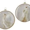 5.5" Holy Family/Angel Oval Disc Ornament -Outdoor Garden Living 991856