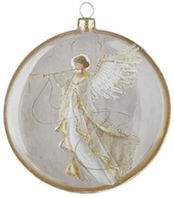 5.5" Holy Family/Angel Oval Disc Ornament -Outdoor Garden Living 991856 2