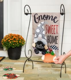 Gnome Interchangeable Burlap Boutique™ Garden Flag -Outdoor Garden Living 992086 2
