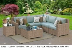 Memphis Wicker Sectional Sets -Outdoor Garden Living 992178 3