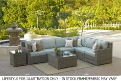 Memphis Wicker Sectional Sets -Outdoor Garden Living 992178 4