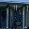 Set Of 10 Hanging Icicle Lights With Chasing Warm White LED Lights -Outdoor Garden Living 992455