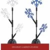 LED Solar 3-Tier Snowflake Holiday Garden Stake 1 LED Solar 3-Tier Snowflake Holiday Garden Stake -Outdoor Garden Living 992460