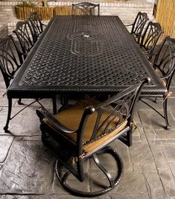 GES Bel Air Cast Aluminum Cushioned Patio Dining Sets 22 GES Bel Air Cast Aluminum Cushioned Patio Dining Sets -Outdoor Garden Living 992499