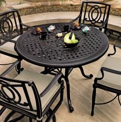 GES Bel Air Cast Aluminum Cushioned Patio Dining Sets 20 GES Bel Air Cast Aluminum Cushioned Patio Dining Sets -Outdoor Garden Living 992499 4